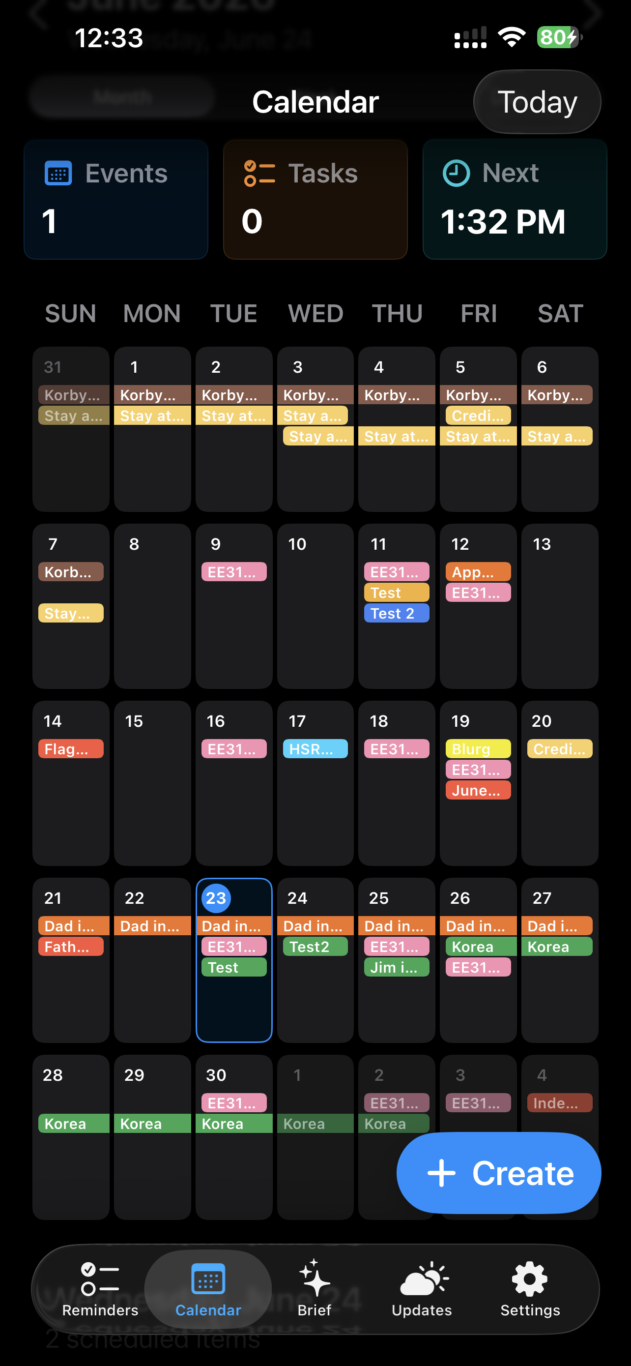 Eddie Calendar on June 23, 2026